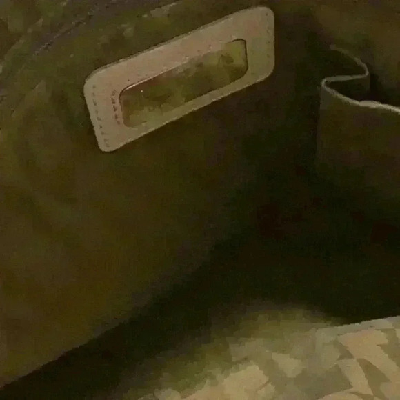 Furla Croc Embossed Handbag Satchel Lg Genuine Italian Leather Womens Taupe - Picture 7 of 16